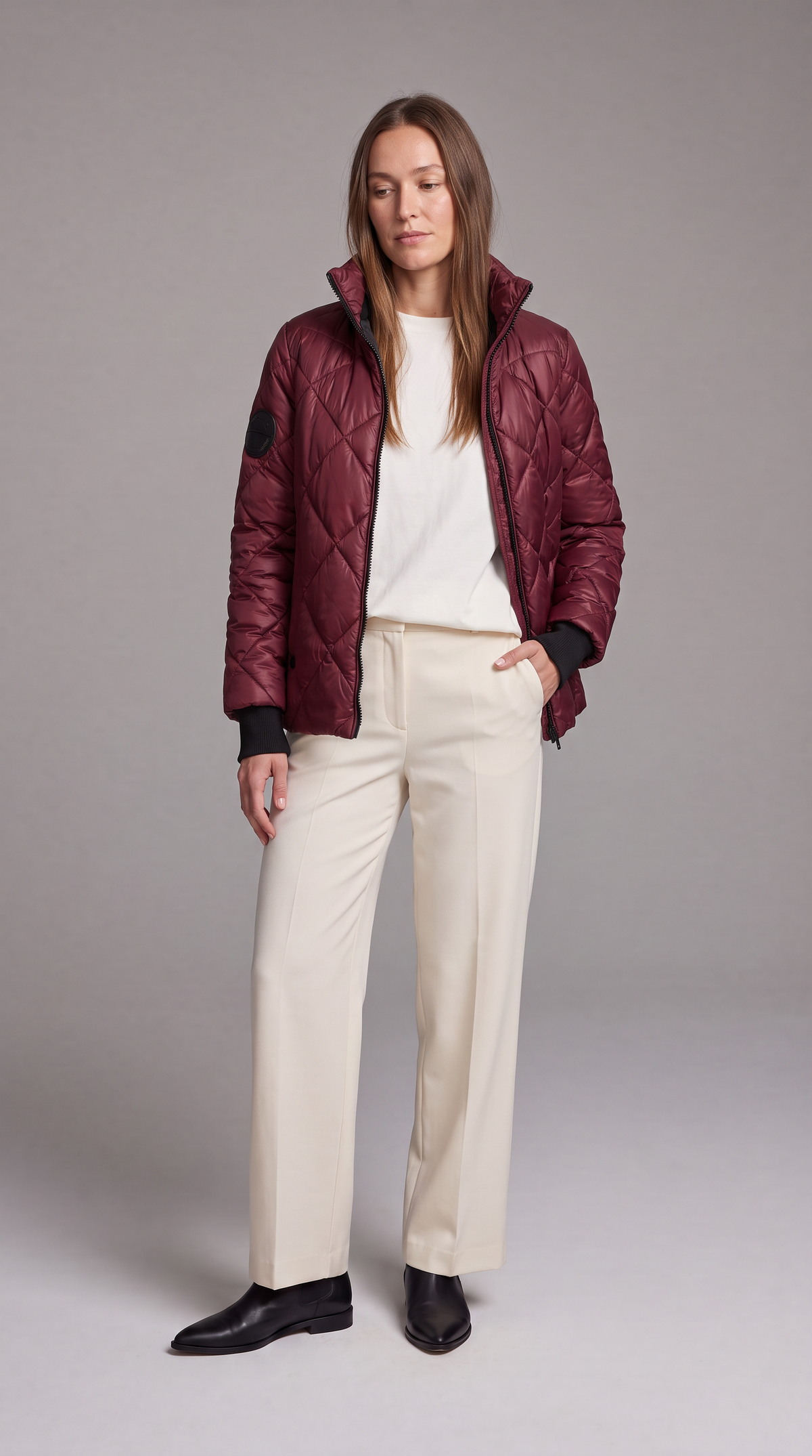 Lillian-Katharine | Women's Quilted High-Collar Puffer Jacket