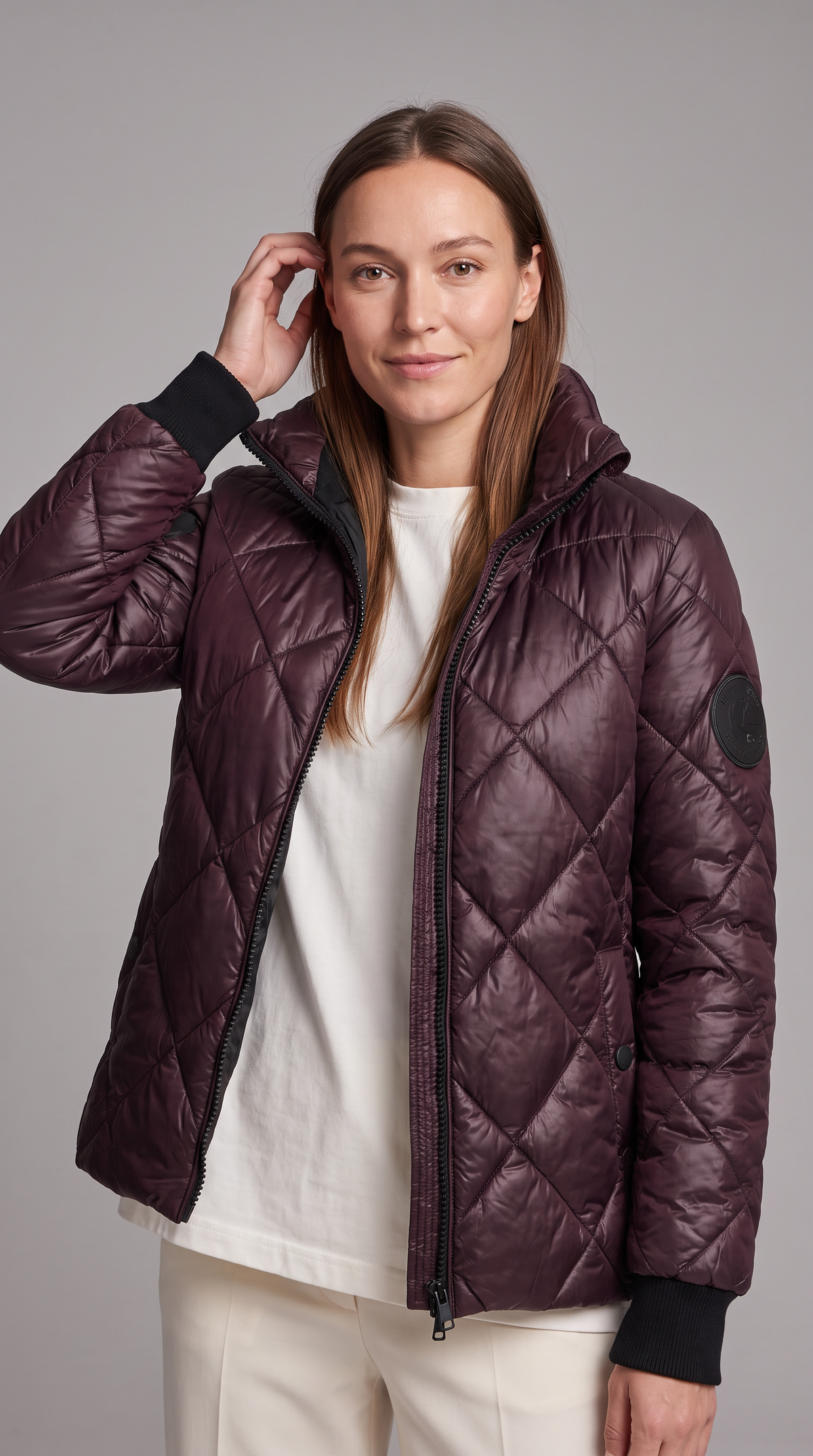 Lillian-Katharine | Women's Quilted High-Collar Puffer Jacket