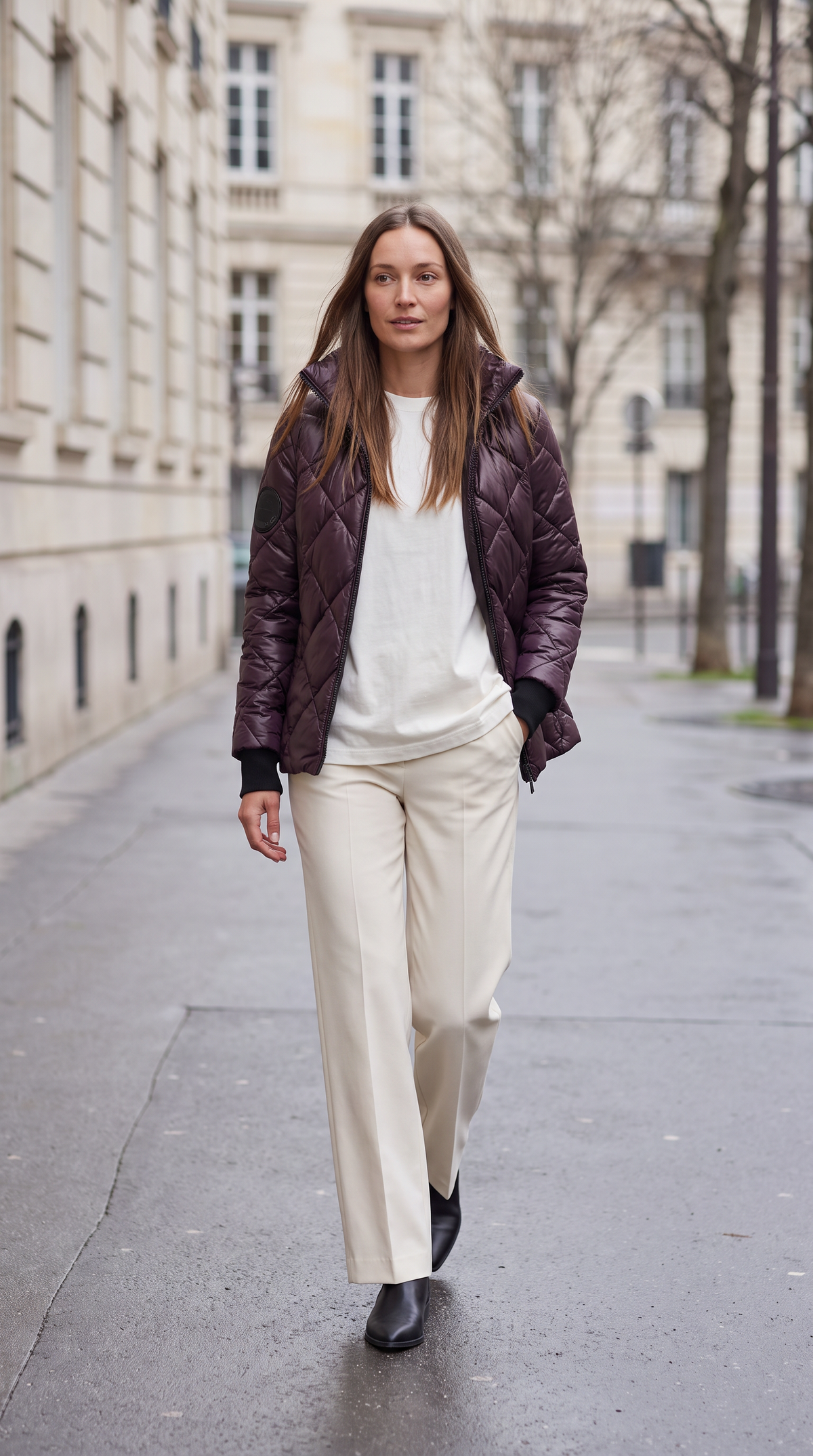 Lillian-Katharine | Women's Quilted High-Collar Puffer Jacket