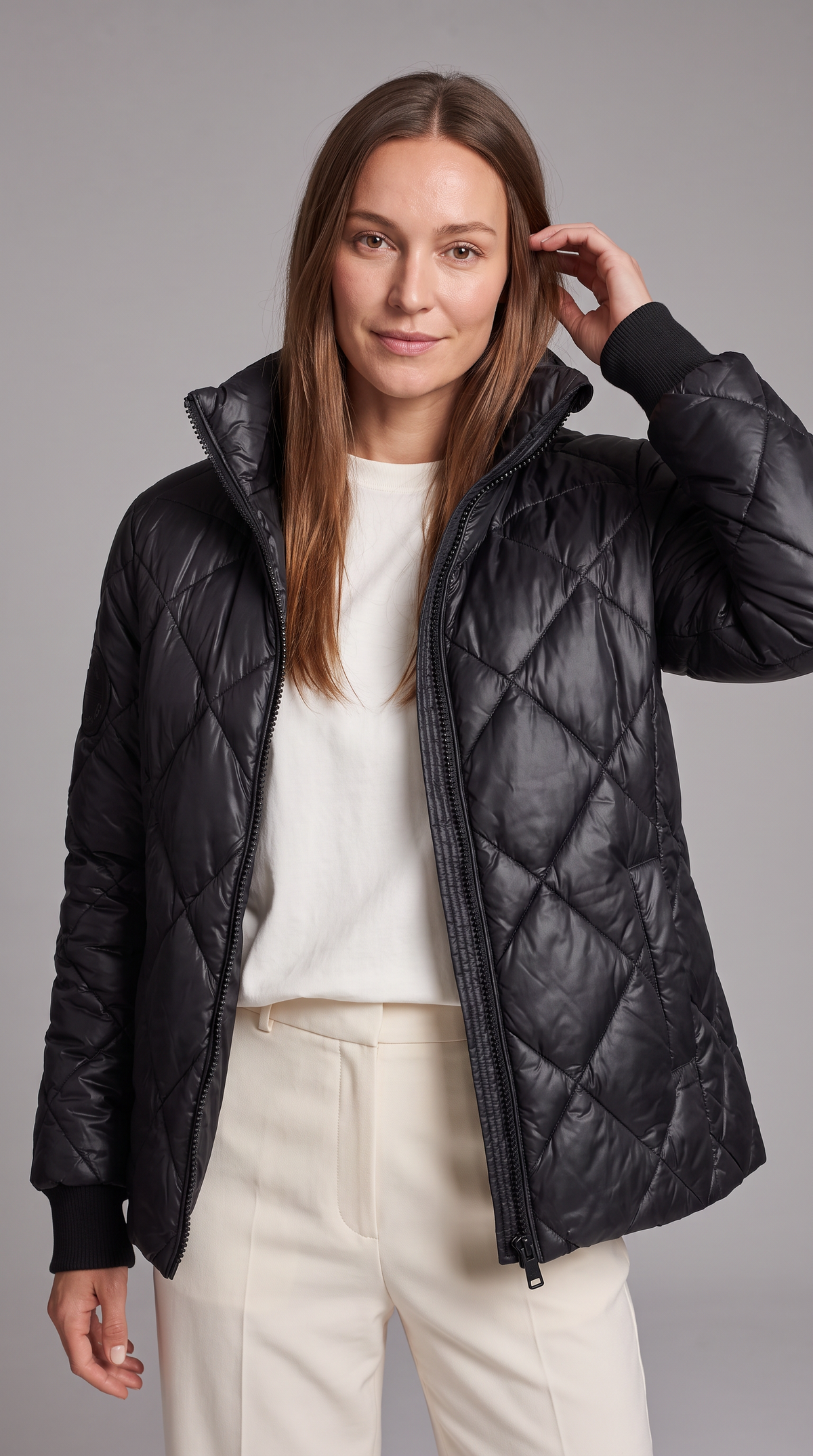Lillian-Katharine | Women's Quilted High-Collar Puffer Jacket