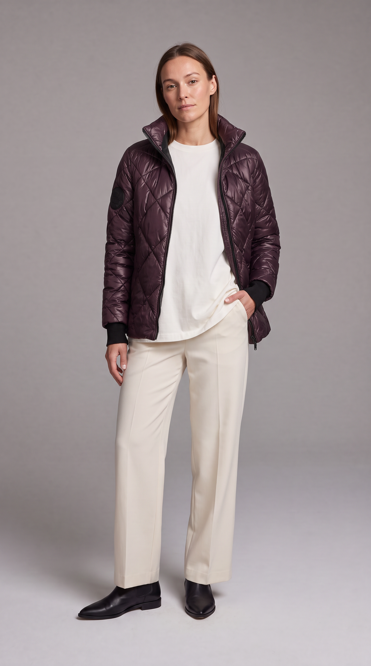 Lillian-Katharine | Women's Quilted High-Collar Puffer Jacket