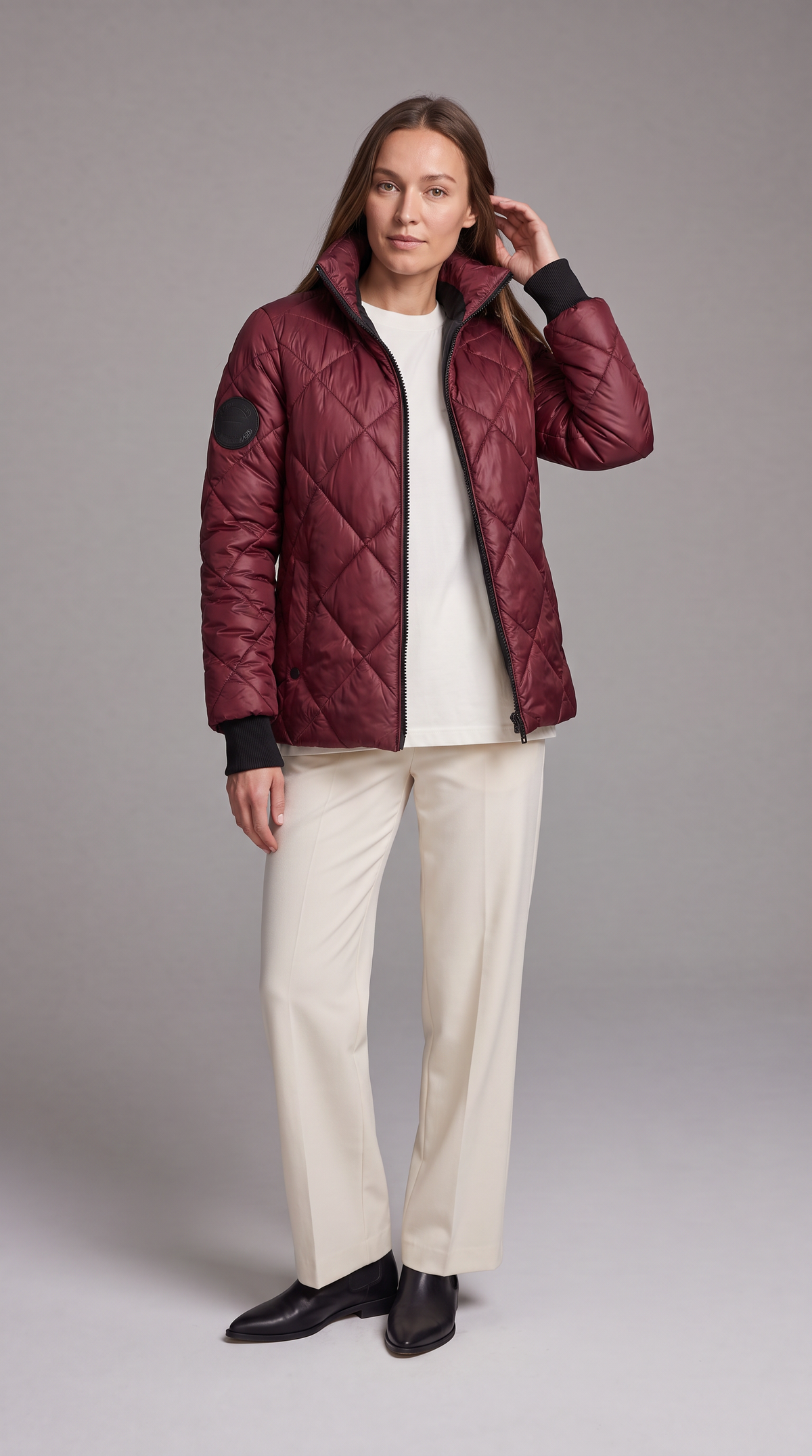 Lillian-Katharine | Women's Quilted High-Collar Puffer Jacket