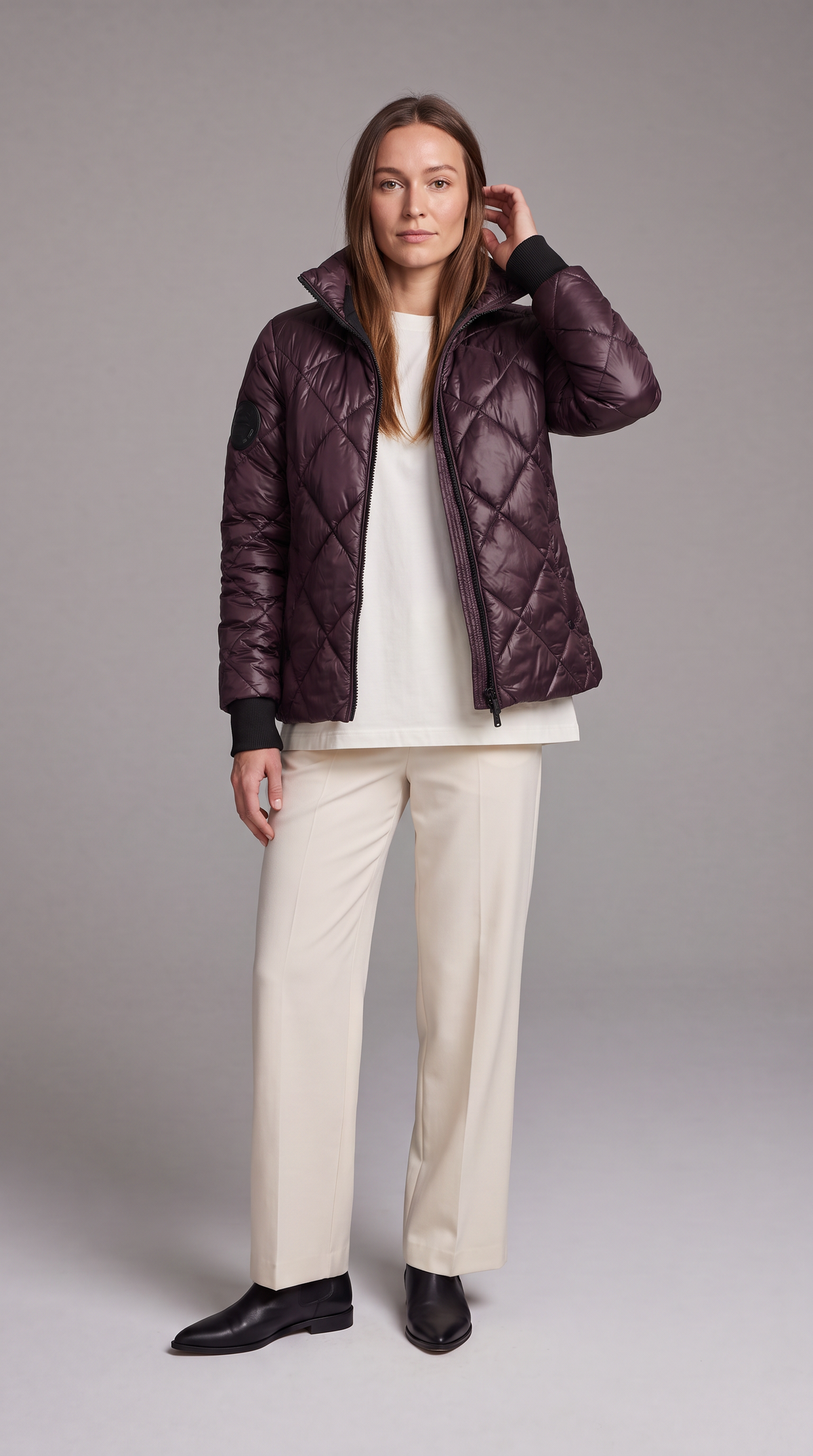 Lillian-Katharine | Women's Quilted High-Collar Puffer Jacket