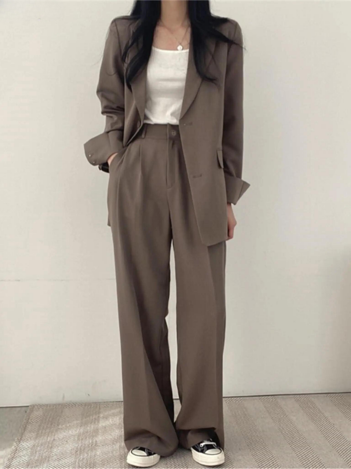 Nora | Women's Relaxed Blazer and Wide-Leg Trouser Set