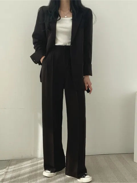 Nora | Women's Relaxed Blazer and Wide-Leg Trouser Set