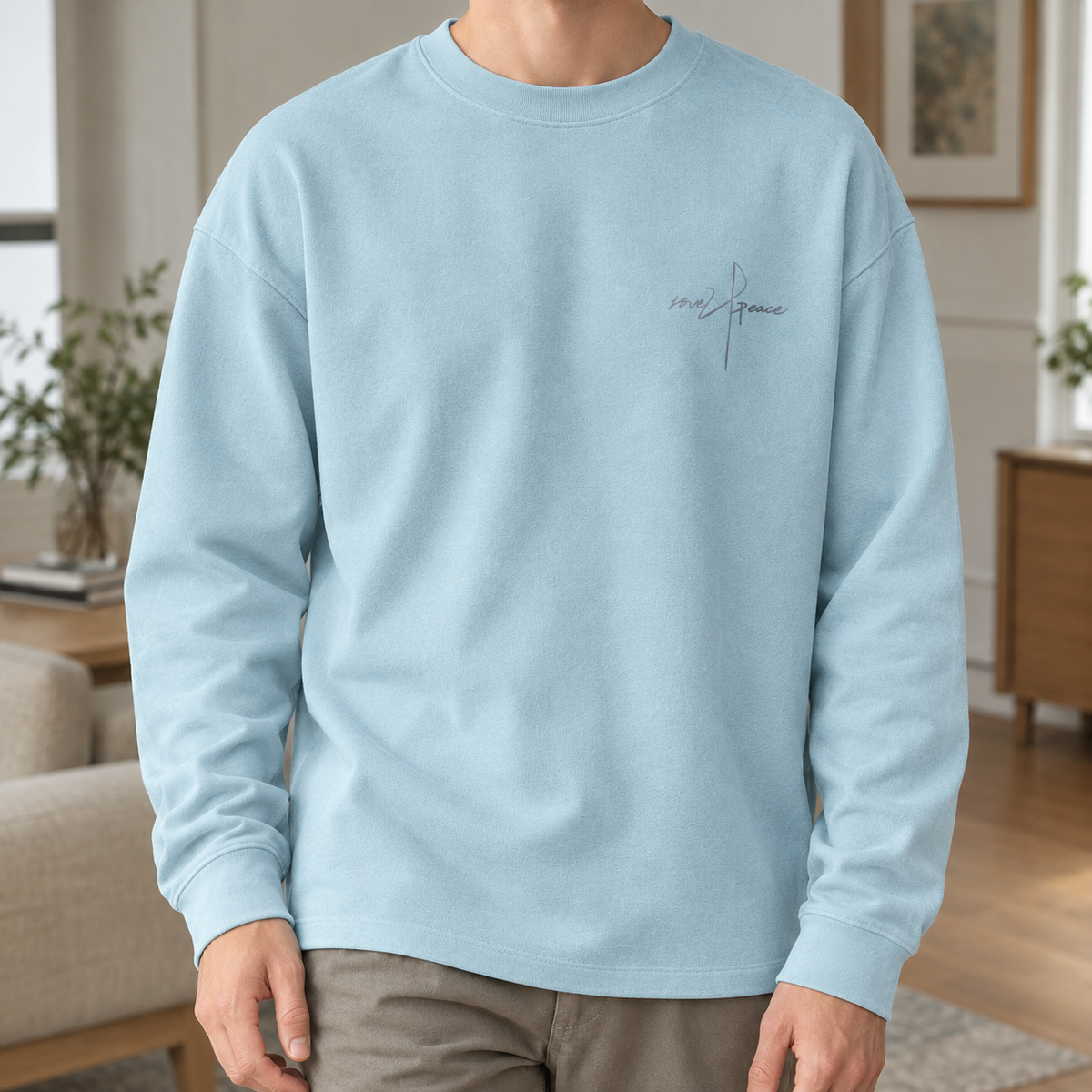 Tamara-Cordelia | Women's Relaxed Ribbed Crew Neck Script Tee
