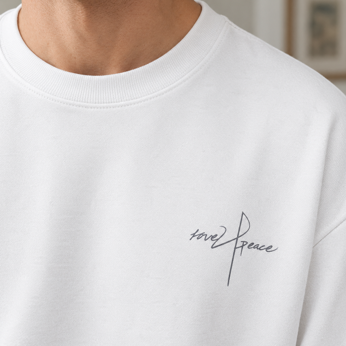 Tamara-Cordelia | Women's Relaxed Ribbed Crew Neck Script Tee