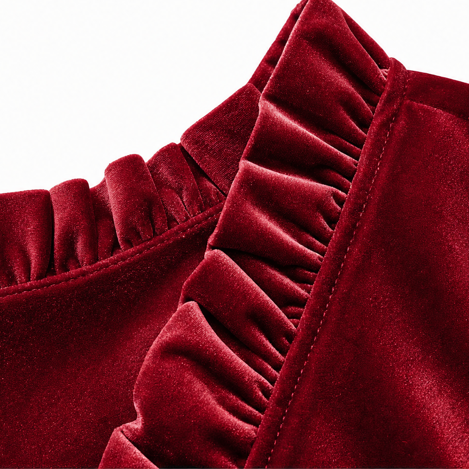 Tamara-Constance | Women's Ruffled V-Neck Blouse