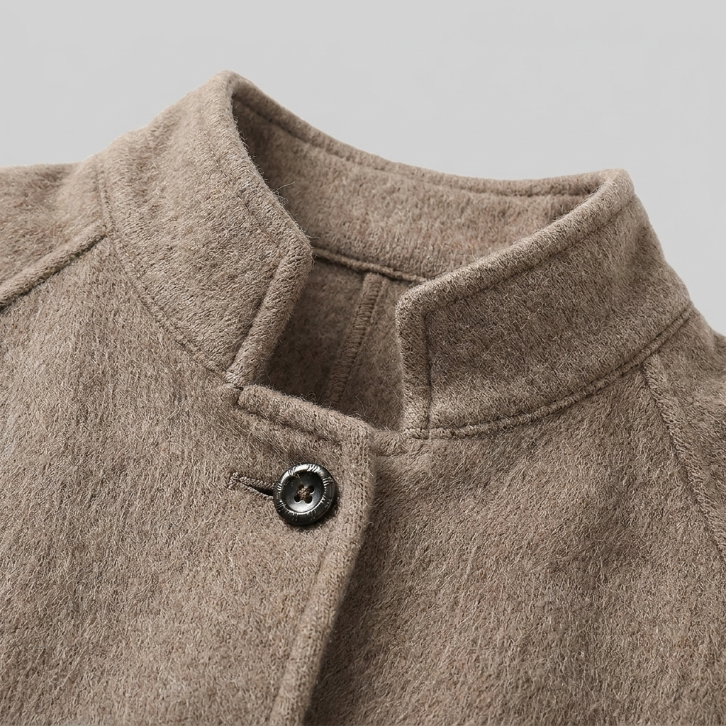 Carmen-Roberta | Women's Snap-Front Faux Cashmere Short Jacket