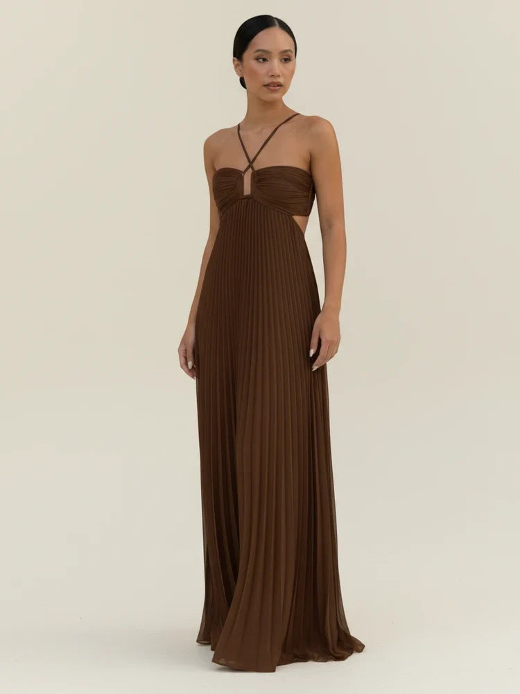 Miriam-Joyce | Women's Strapless Satin-Feel Evening Maxi Dress