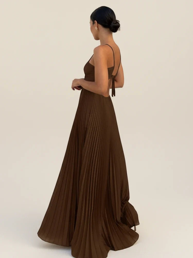Miriam-Joyce | Women's Strapless Satin-Feel Evening Maxi Dress