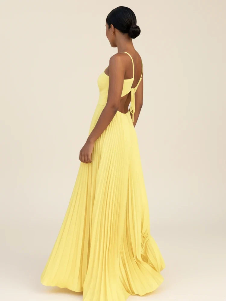Miriam-Joyce | Women's Strapless Satin-Feel Evening Maxi Dress