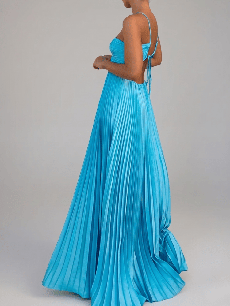 Miriam-Joyce | Women's Strapless Satin-Feel Evening Maxi Dress