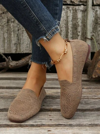 Nadine-Lillian | Women's Stretch-Knit Slip-On Loafers