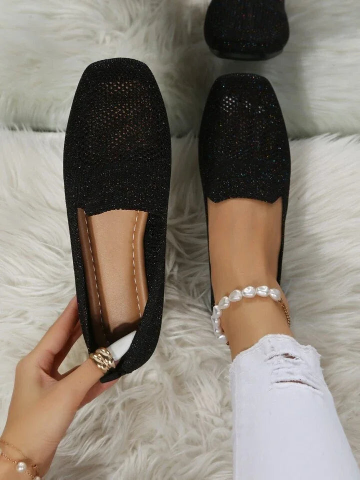 Nadine-Lillian | Women's Stretch-Knit Slip-On Loafers