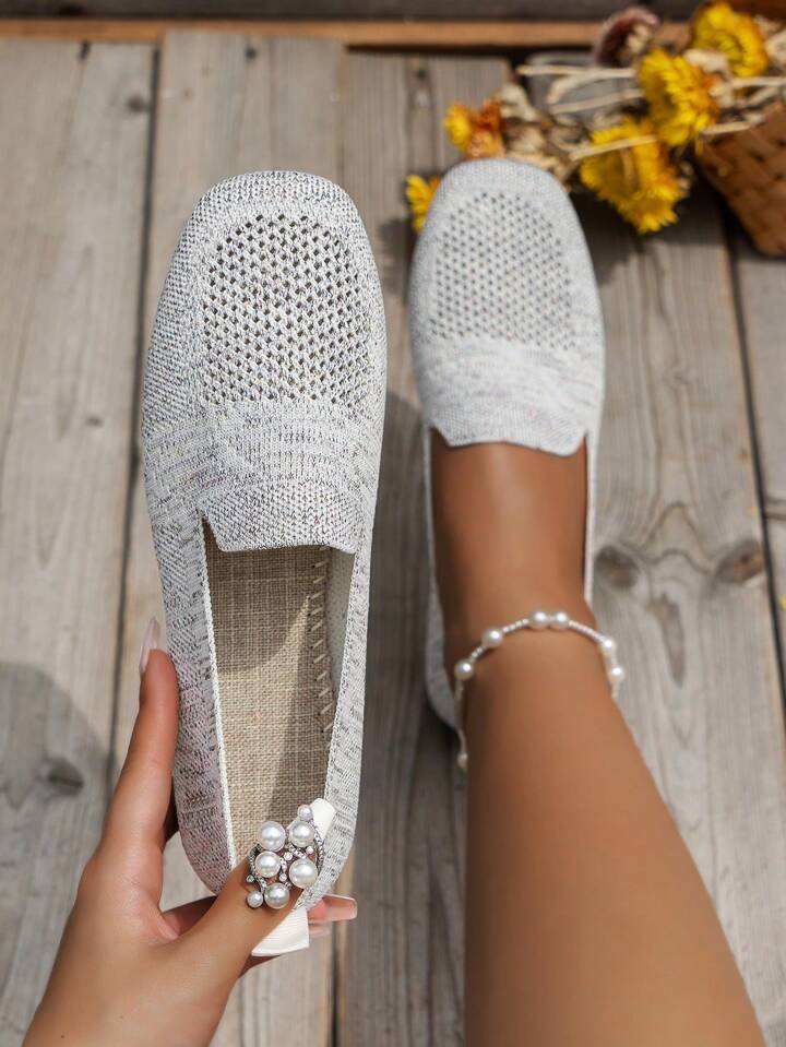 Nadine-Lillian | Women's Stretch-Knit Slip-On Loafers