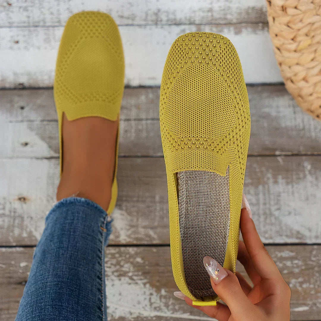 Nadine-Lillian | Women's Stretch-Knit Slip-On Loafers