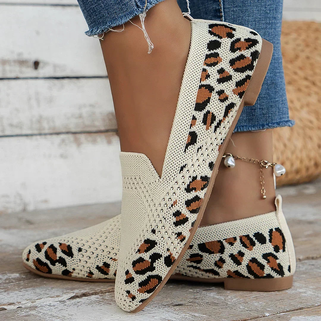 Nadine-Lillian | Women's Stretch-Knit Slip-On Loafers