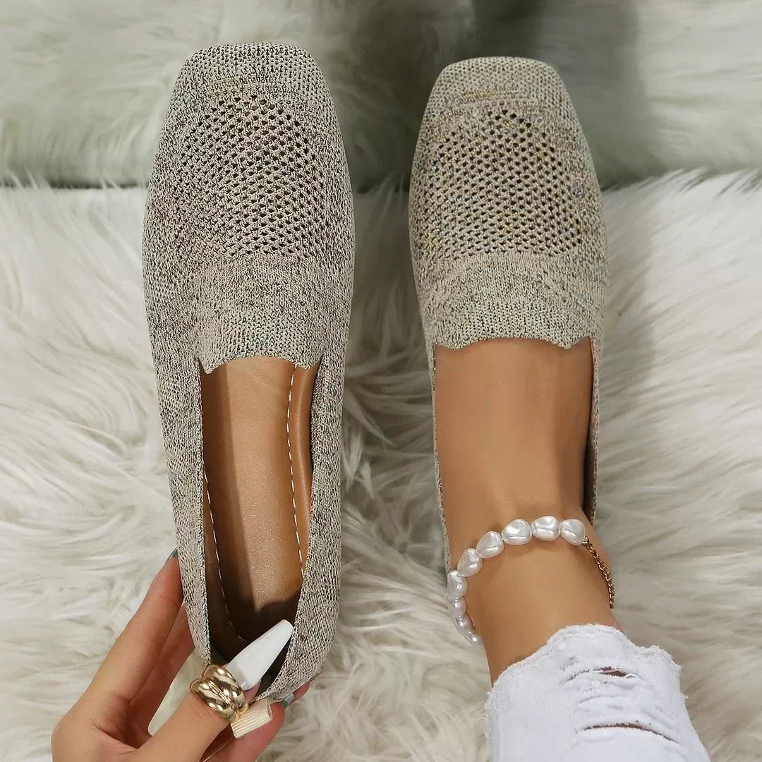 Nadine-Lillian | Women's Stretch-Knit Slip-On Loafers