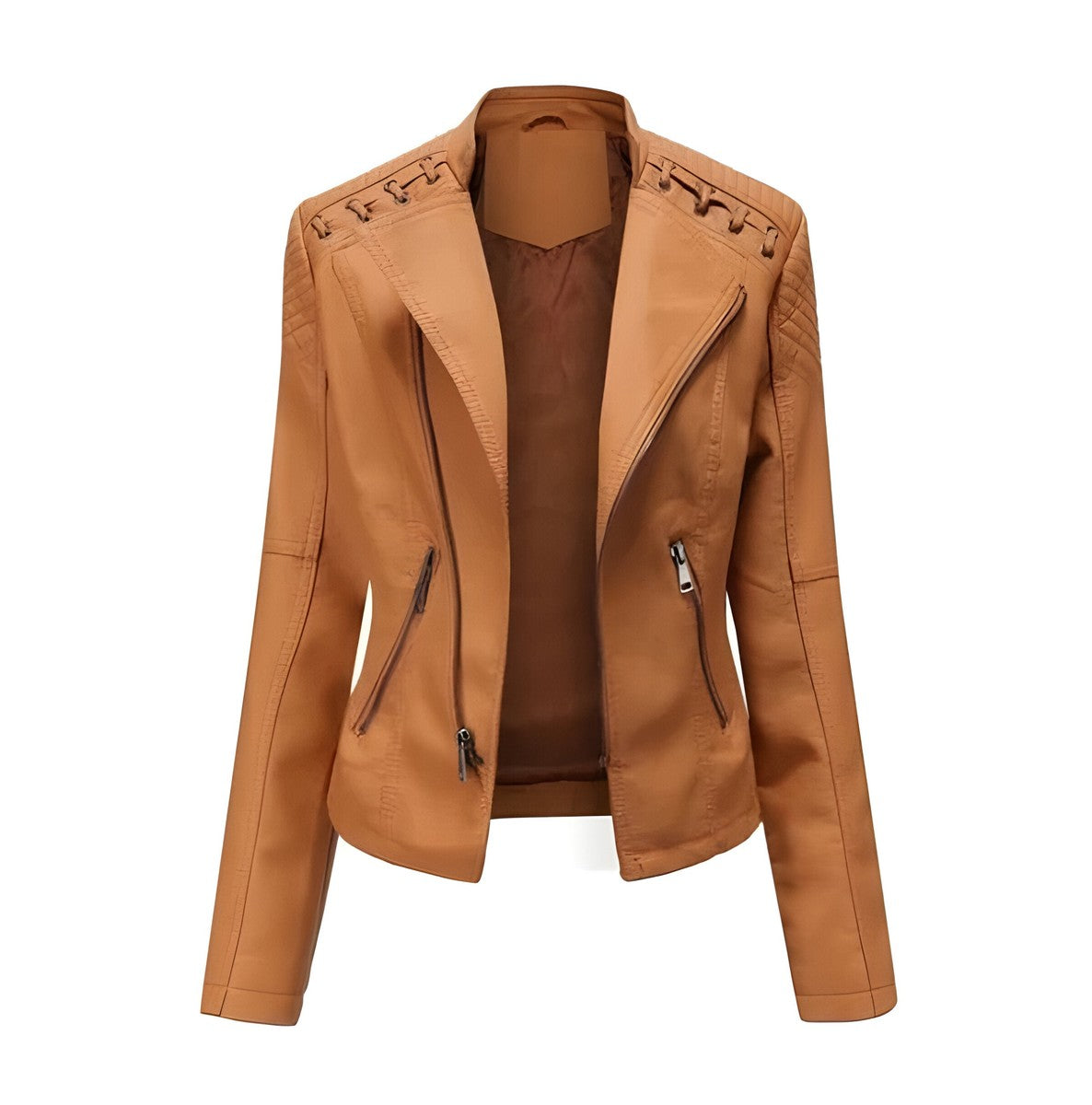 Rhea-Louisa | Women's Tailored Lambskin Leather Trench Coat