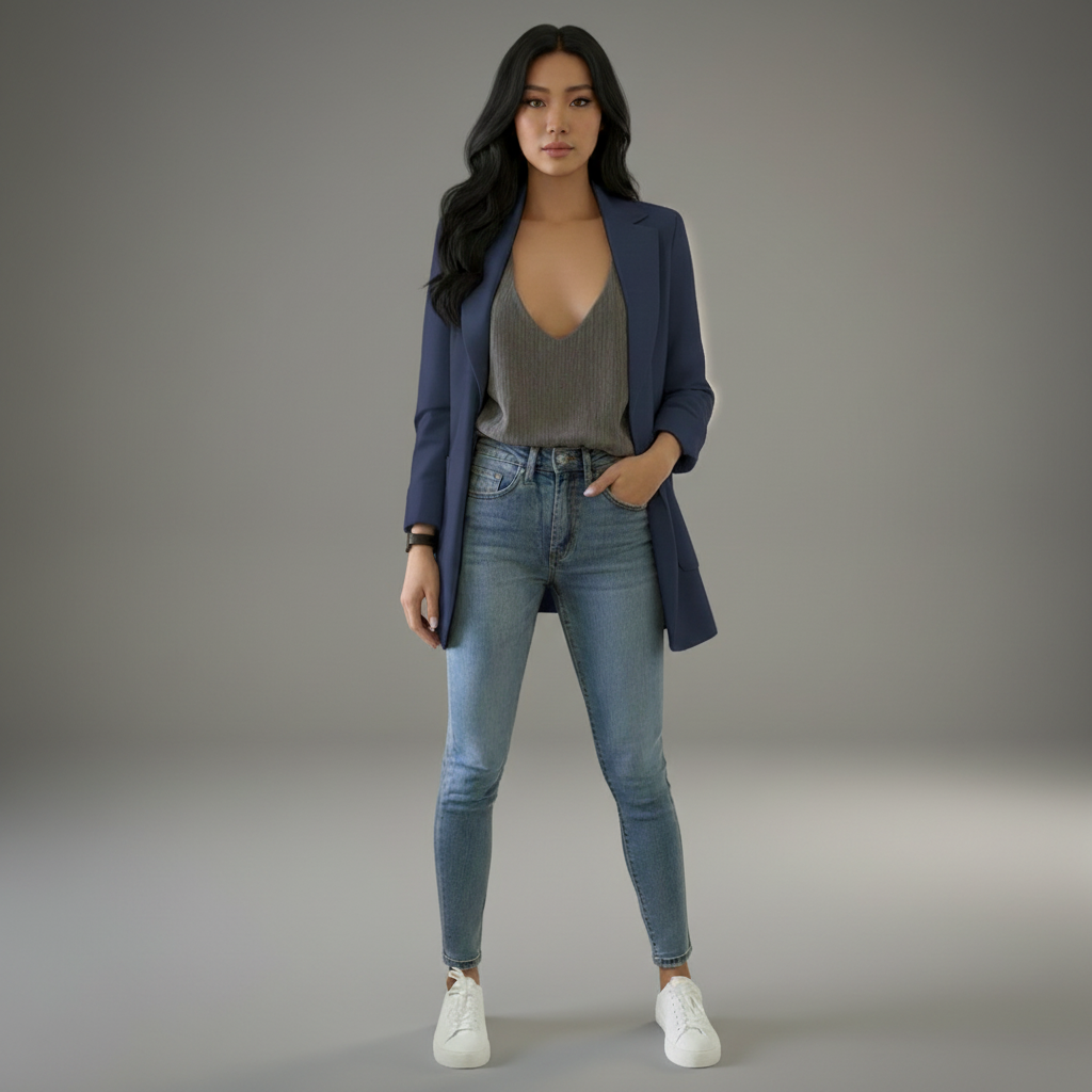 Lottie-Matilda | Women's Tailored Notch-Lapel Blazer