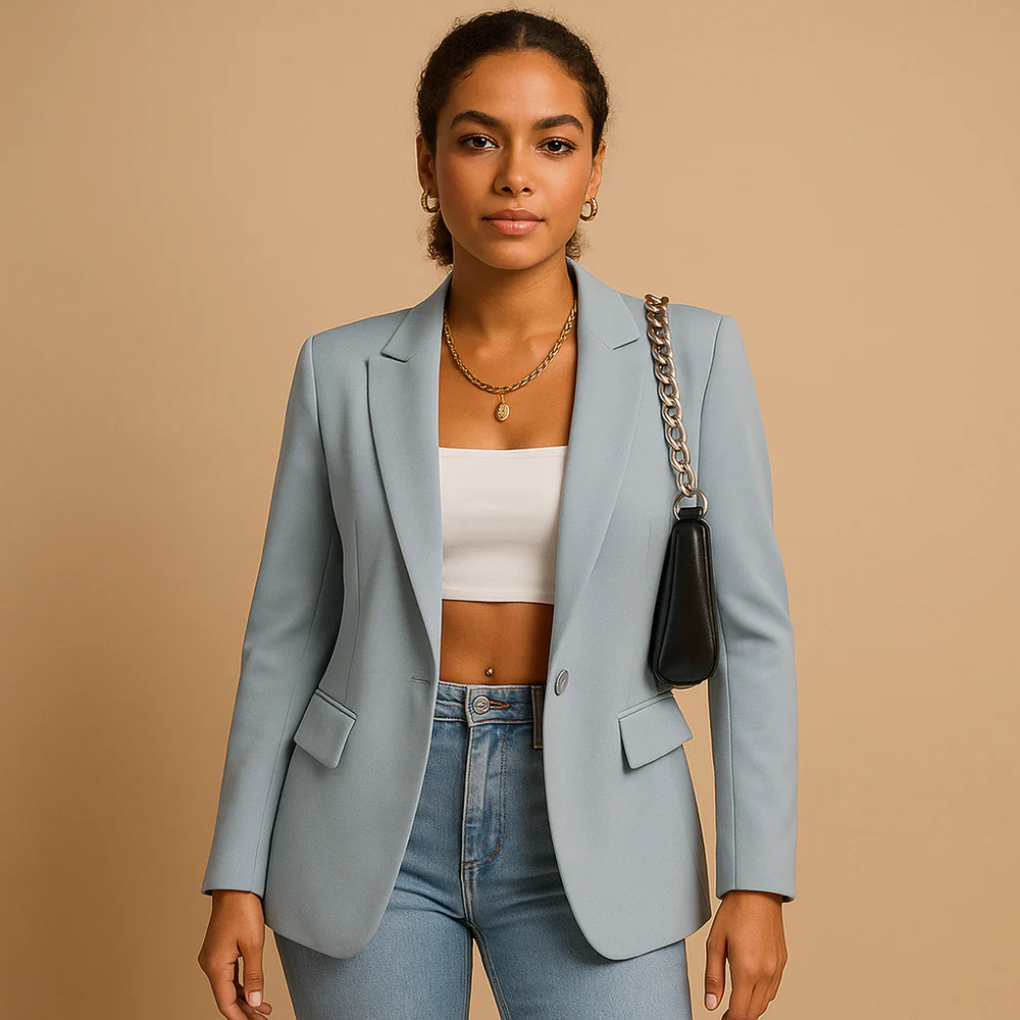 Constance-Blanche | Women's Tailored Notch-Lapel Blazer