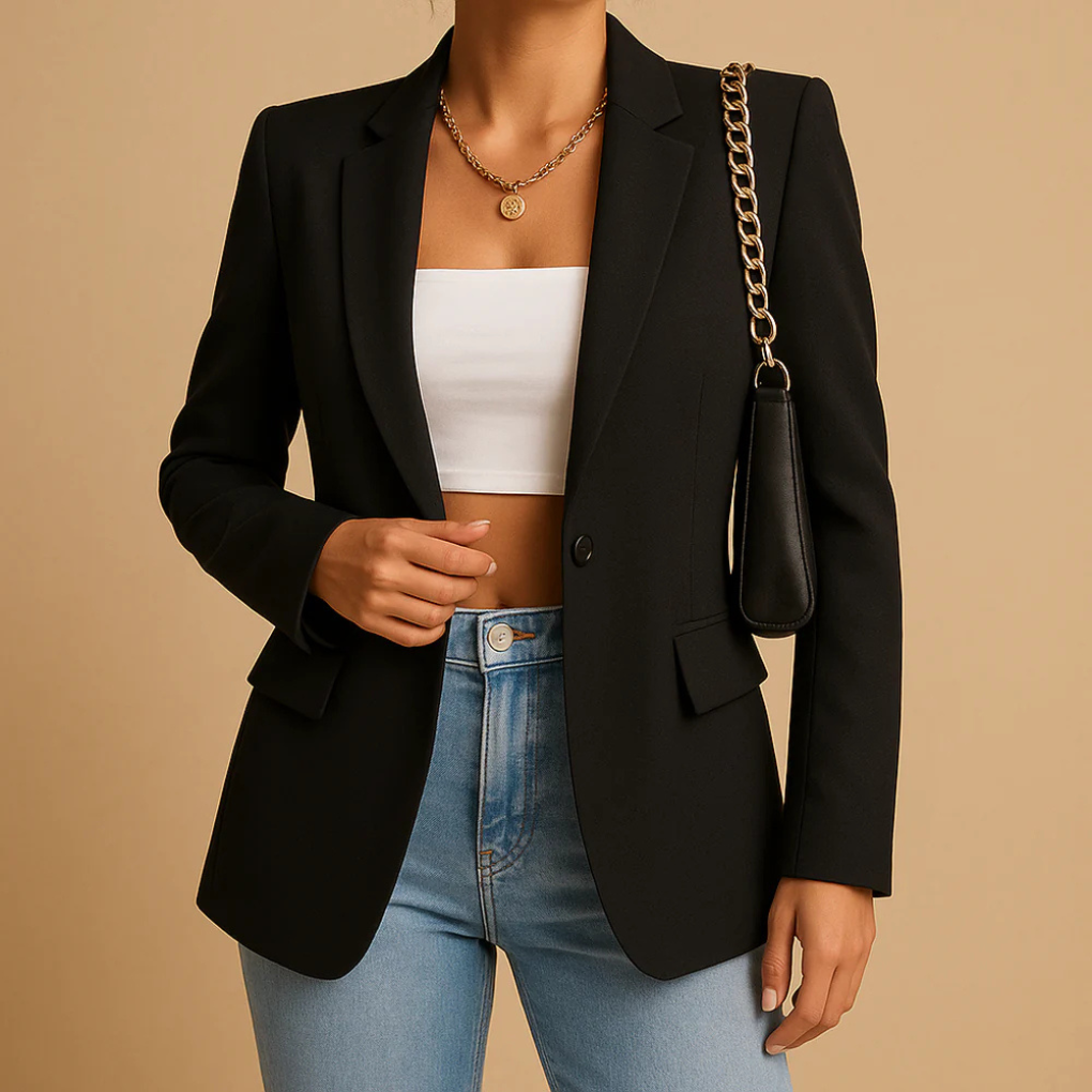 Constance-Blanche | Women's Tailored Notch-Lapel Blazer