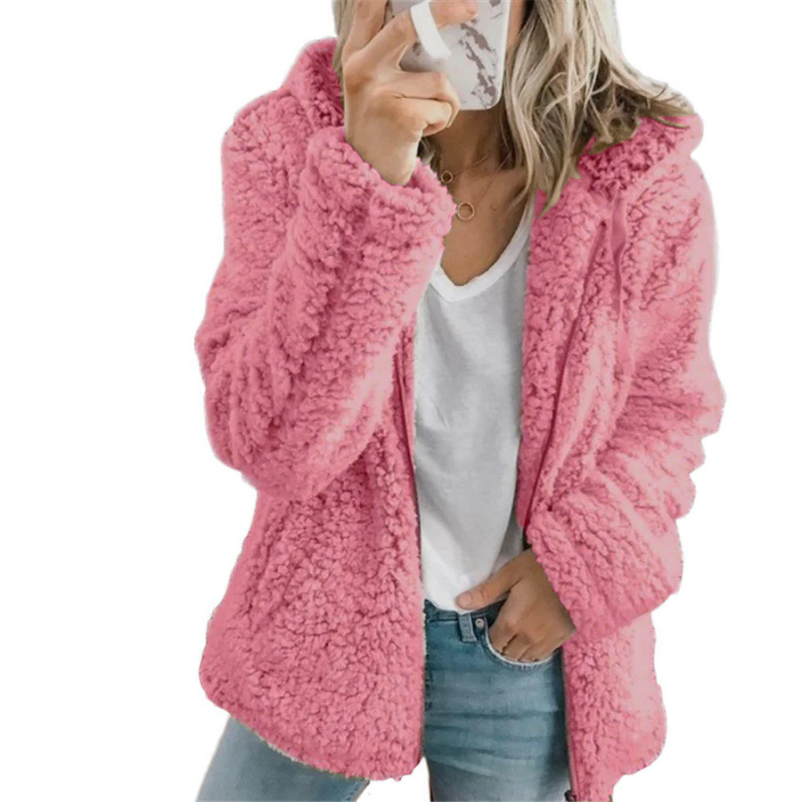 Maureen | Women's Teddy Fleece Full-Zip Coat with Pockets