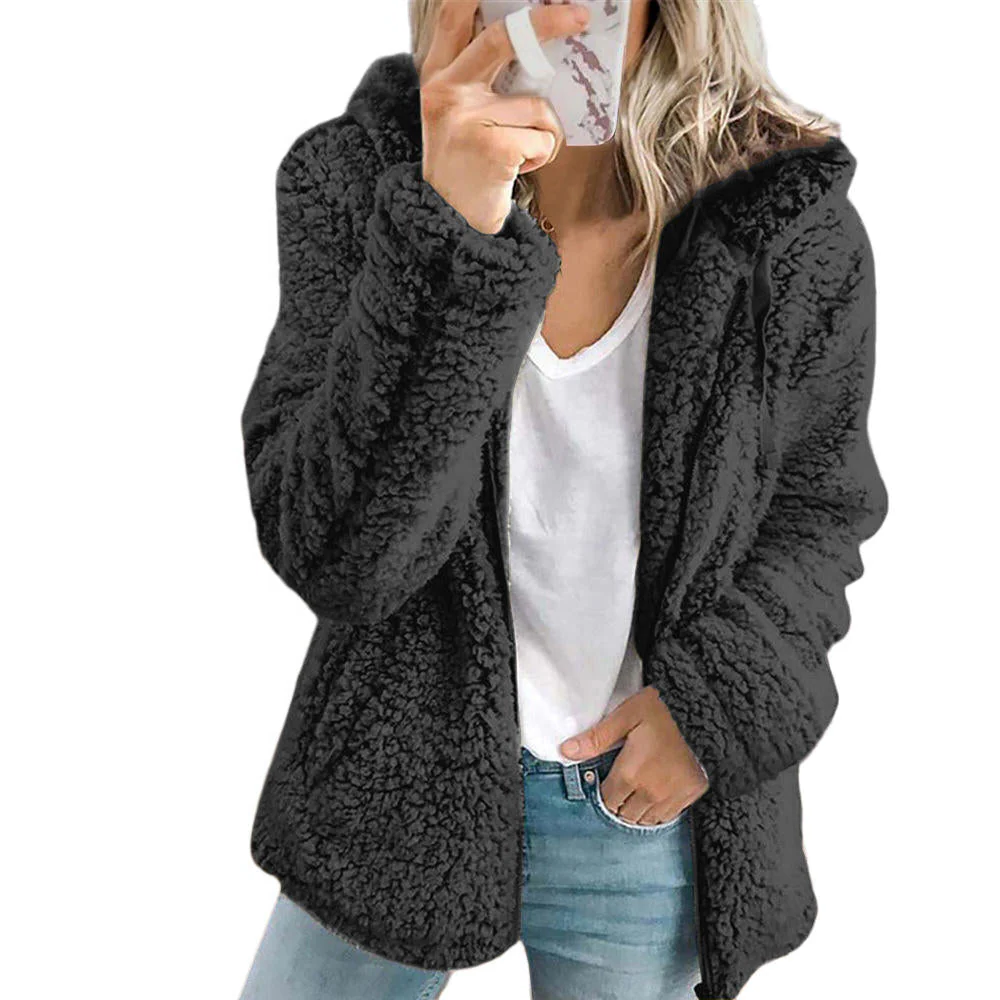 Maureen | Women's Teddy Fleece Full-Zip Coat with Pockets