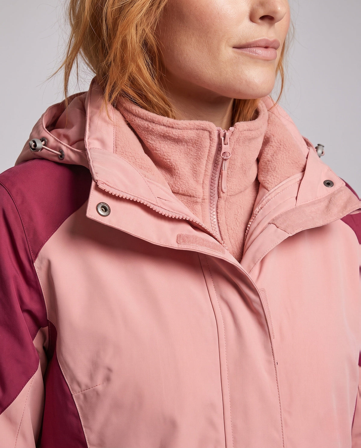 Mercedes | Women's Two-in-One Denim-Style Softshell Jacket with Removable Fleece