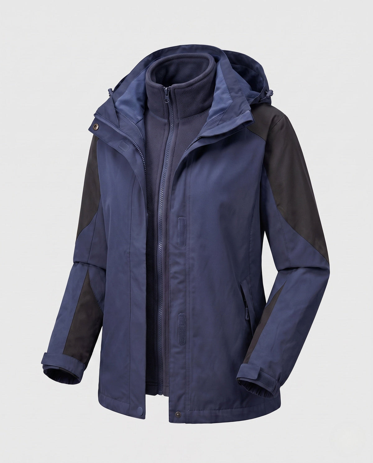 Mercedes | Women's Two-in-One Denim-Style Softshell Jacket with Removable Fleece