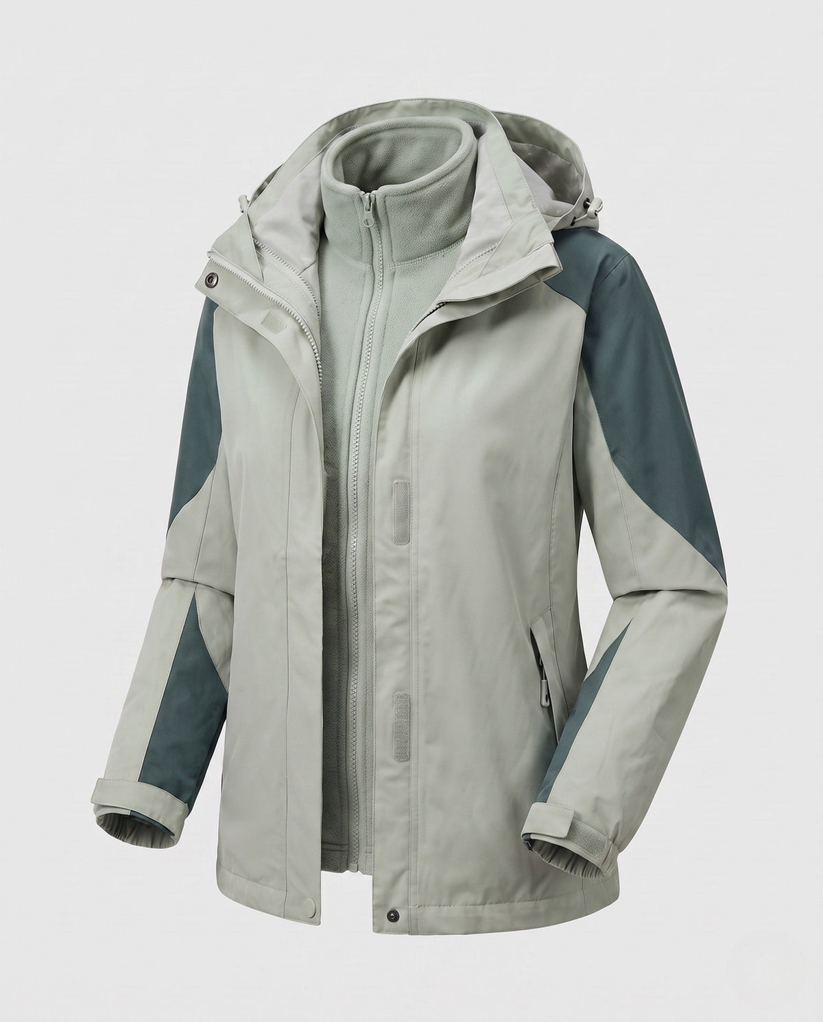 Mercedes | Women's Two-in-One Denim-Style Softshell Jacket with Removable Fleece