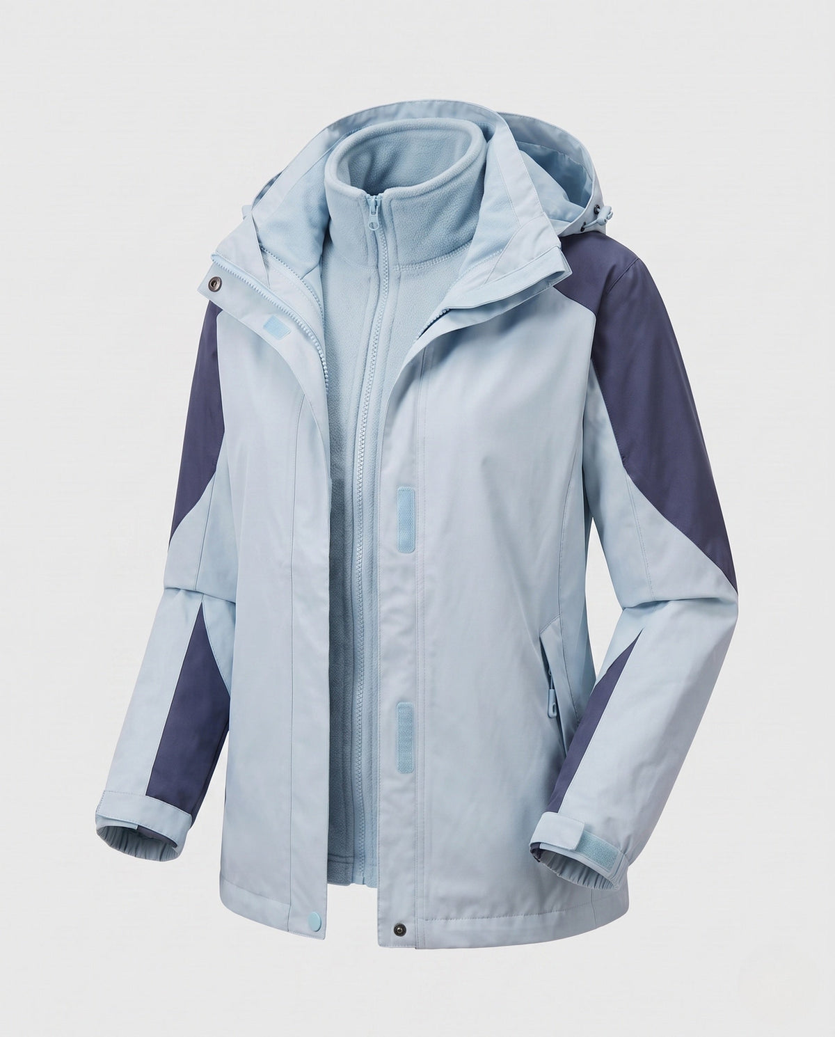 Mercedes | Women's Two-in-One Denim-Style Softshell Jacket with Removable Fleece