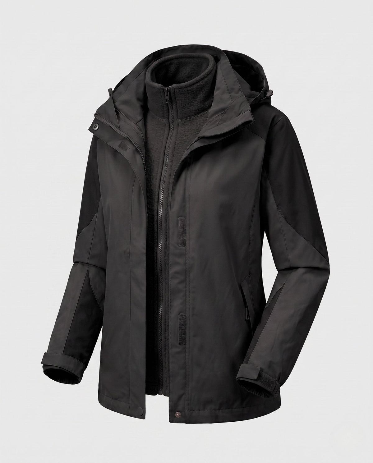 Mercedes | Women's Two-in-One Denim-Style Softshell Jacket with Removable Fleece