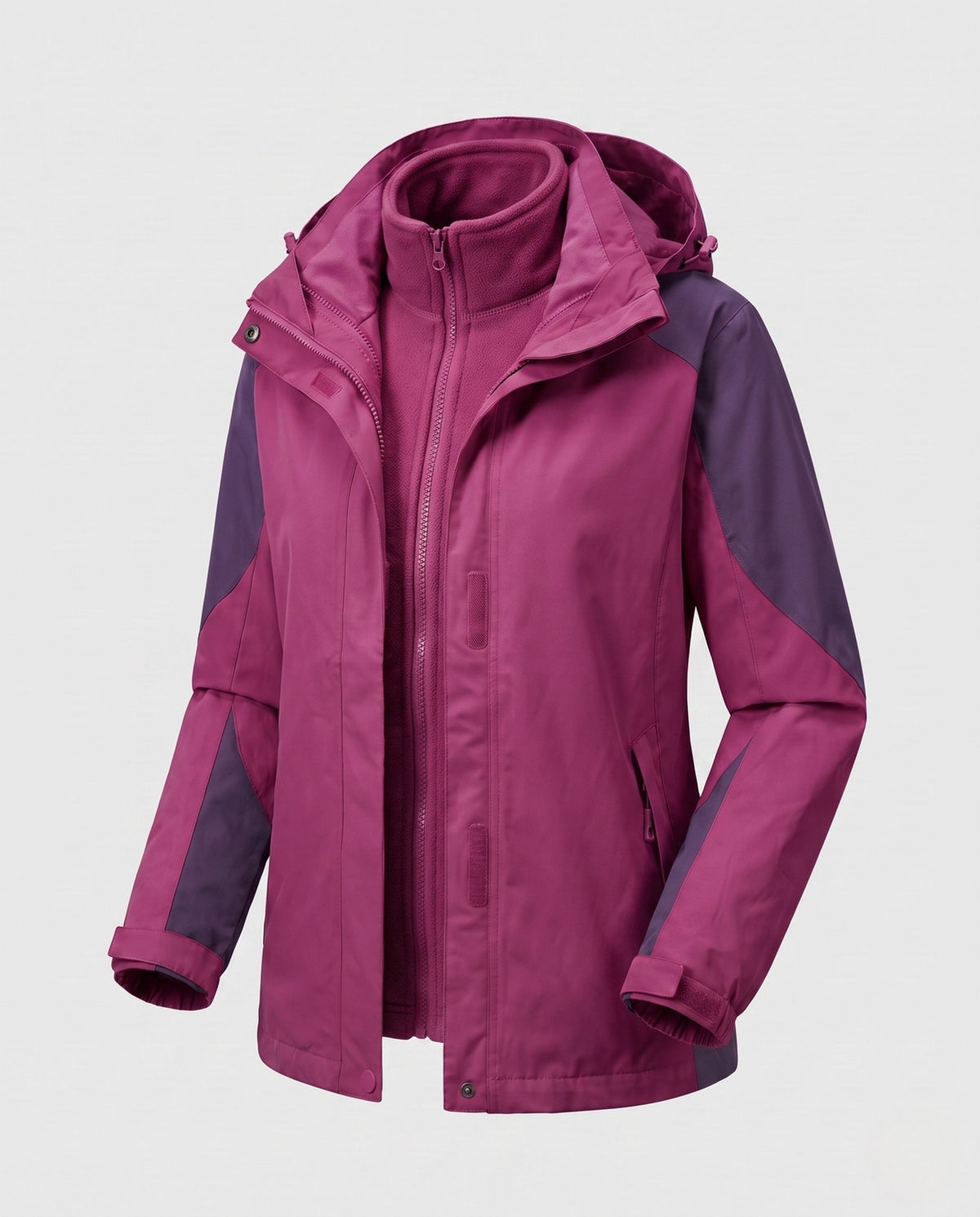 Mercedes | Women's Two-in-One Denim-Style Softshell Jacket with Removable Fleece