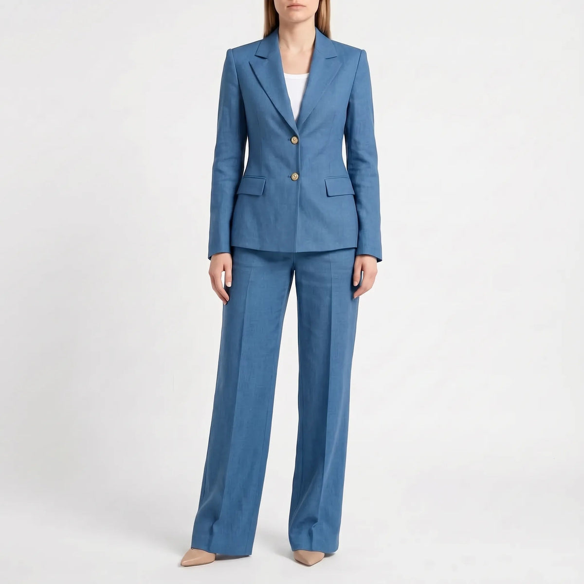 Camilla-Phyllis | Women's Two-Piece Wide-Leg Trouser Suit