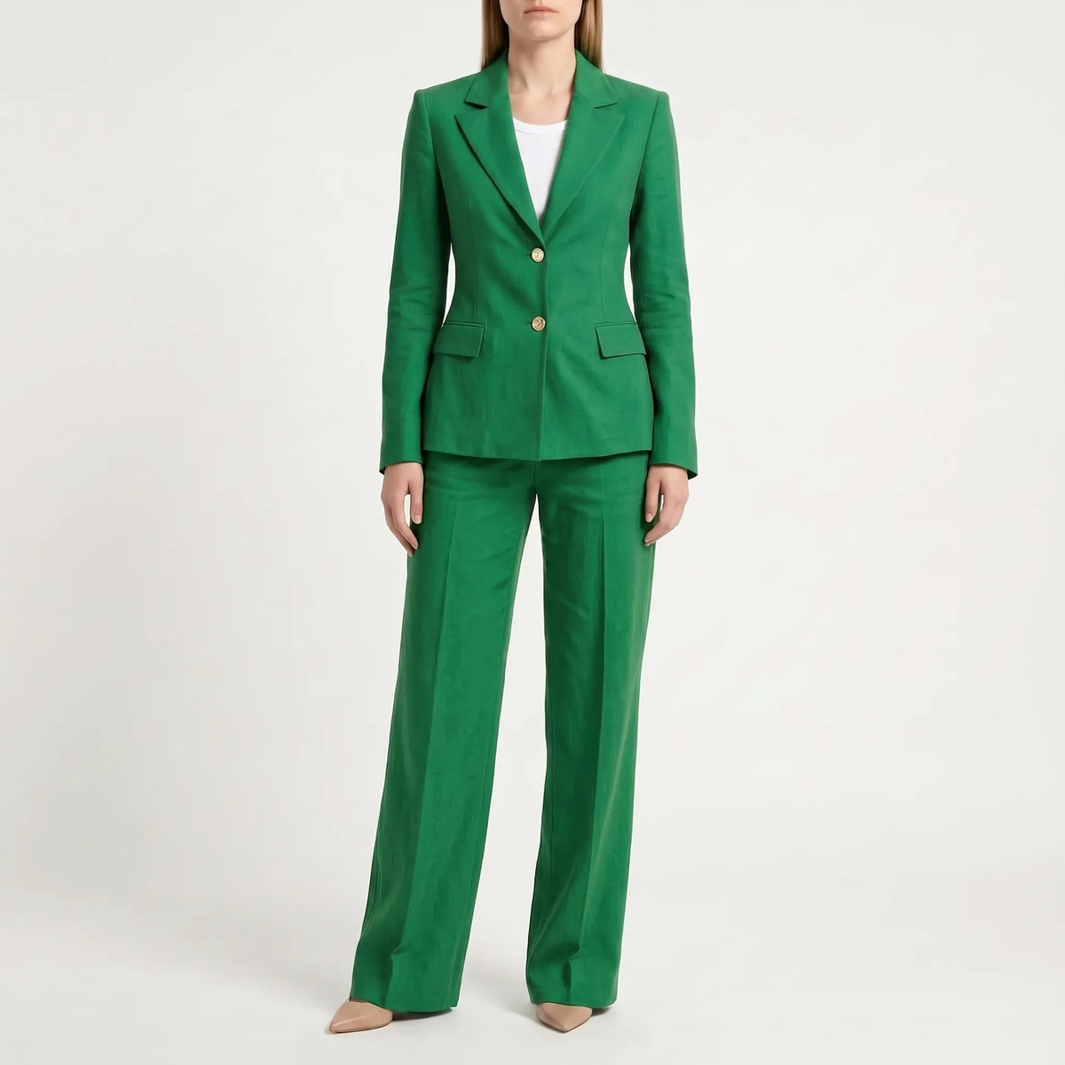 Camilla-Phyllis | Women's Two-Piece Wide-Leg Trouser Suit