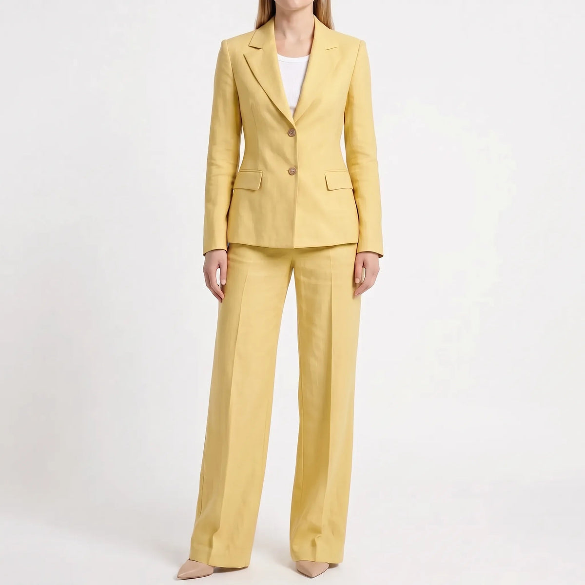 Camilla-Phyllis | Women's Two-Piece Wide-Leg Trouser Suit
