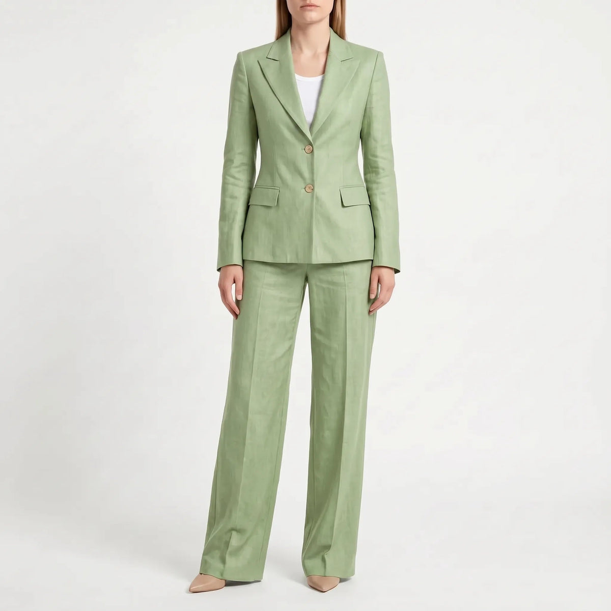 Camilla-Phyllis | Women's Two-Piece Wide-Leg Trouser Suit