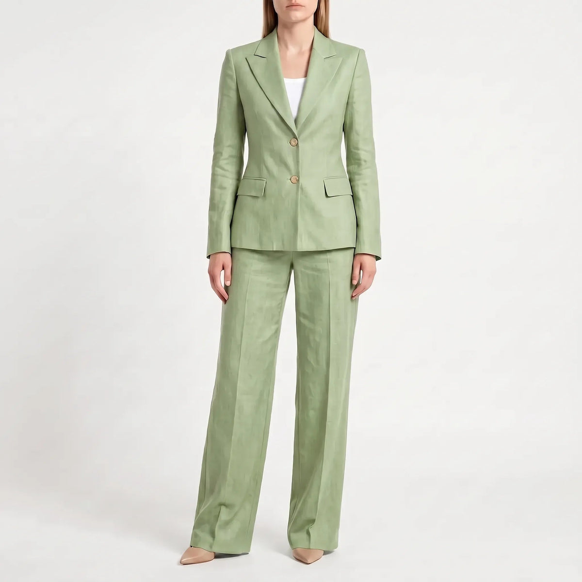 Camilla-Phyllis | Women's Two-Piece Wide-Leg Trouser Suit
