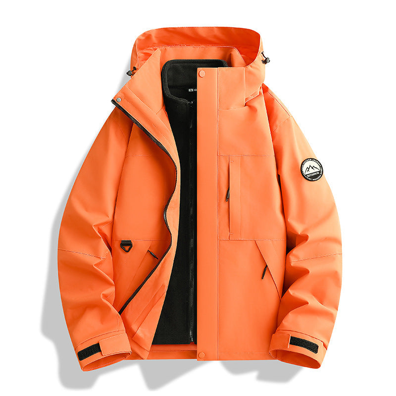 Delia-Greta | Women's Water-Repellent Hooded Parka with Removable Fleece Liner