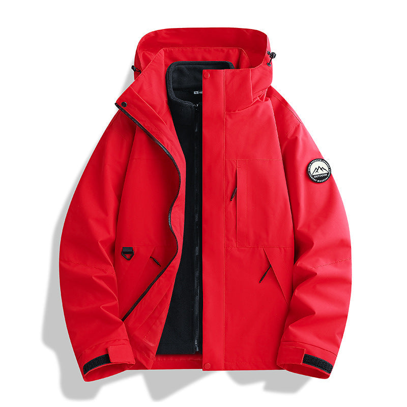 Delia-Greta | Women's Water-Repellent Hooded Parka with Removable Fleece Liner