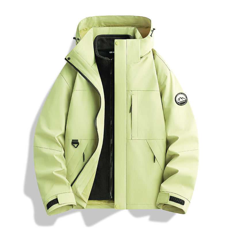 Delia-Greta | Women's Water-Repellent Hooded Parka with Removable Fleece Liner