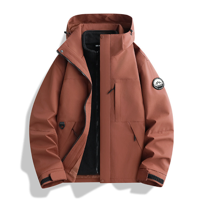 Delia-Greta | Women's Water-Repellent Hooded Parka with Removable Fleece Liner