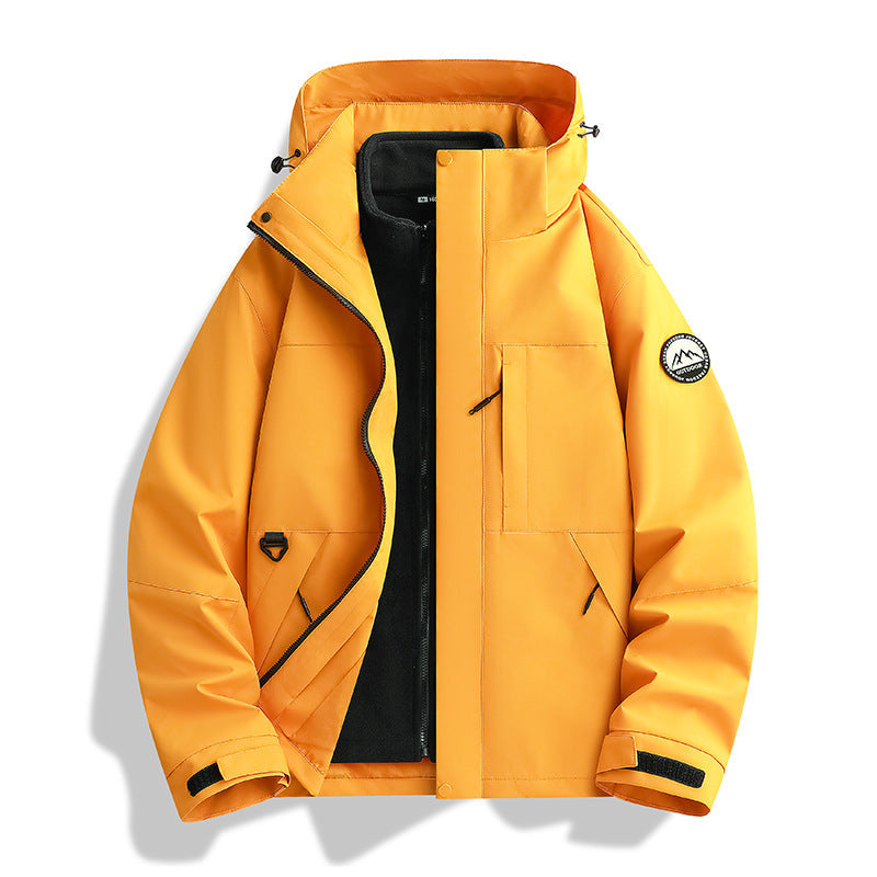 Delia-Greta | Women's Water-Repellent Hooded Parka with Removable Fleece Liner