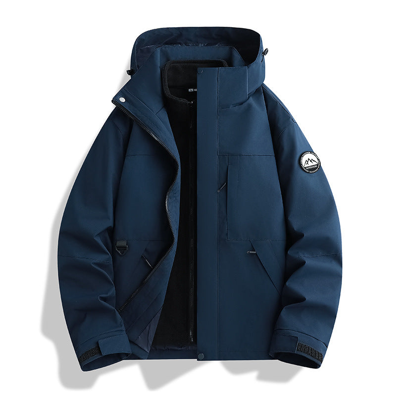 Delia-Greta | Women's Water-Repellent Hooded Parka with Removable Fleece Liner