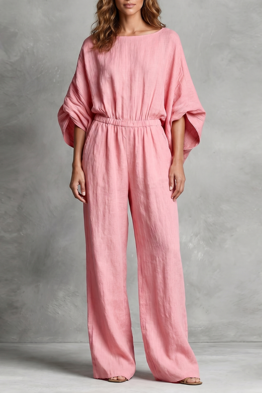 Ivy-Ursula | Women's Wide-Leg Boho Jumpsuit