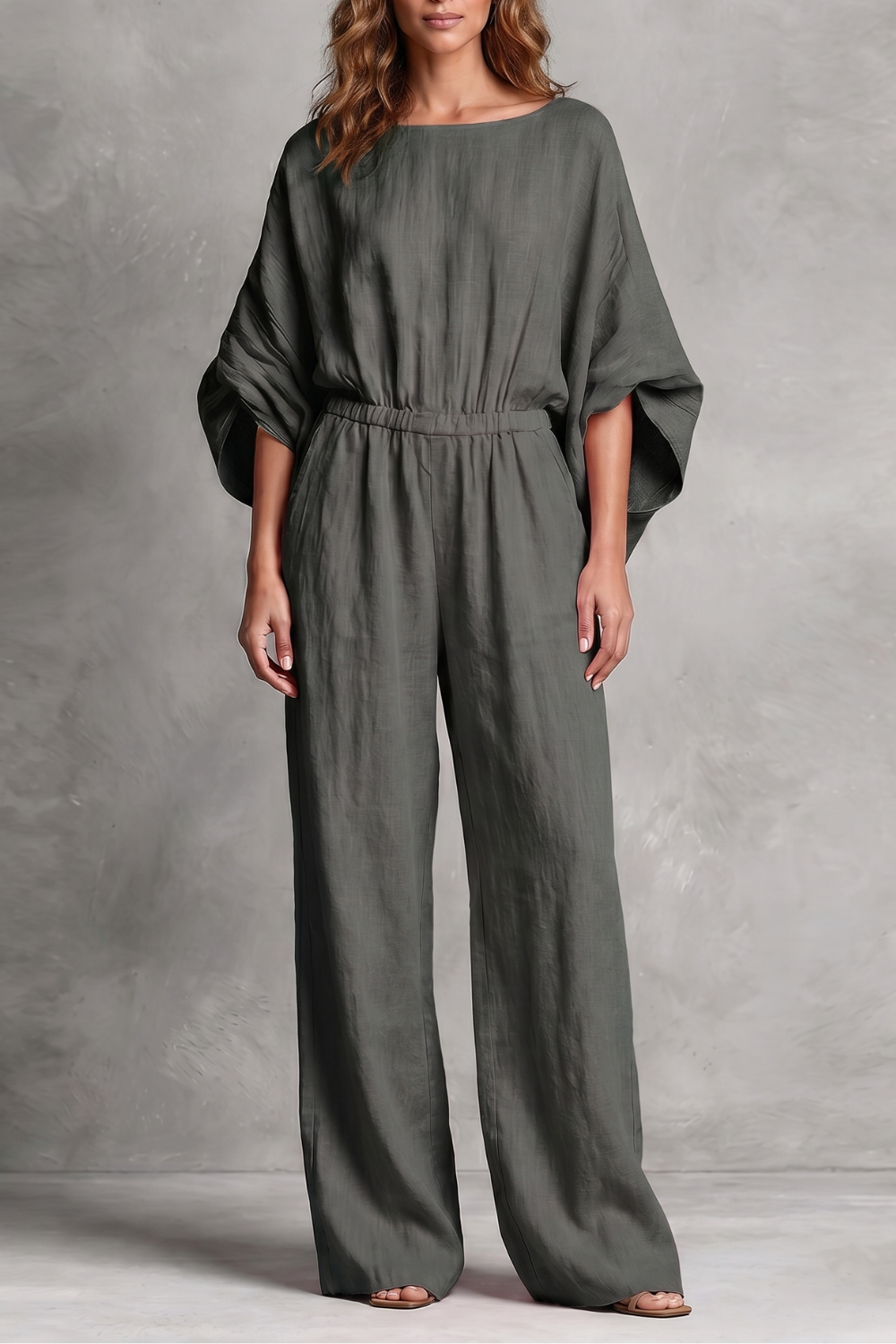 Ivy-Ursula | Women's Wide-Leg Boho Jumpsuit