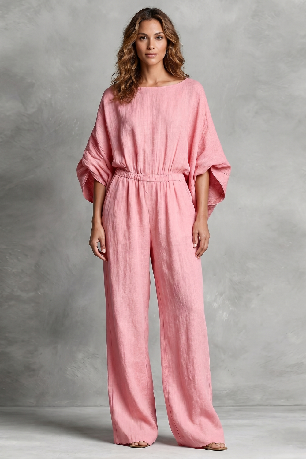 Ivy-Ursula | Women's Wide-Leg Boho Jumpsuit