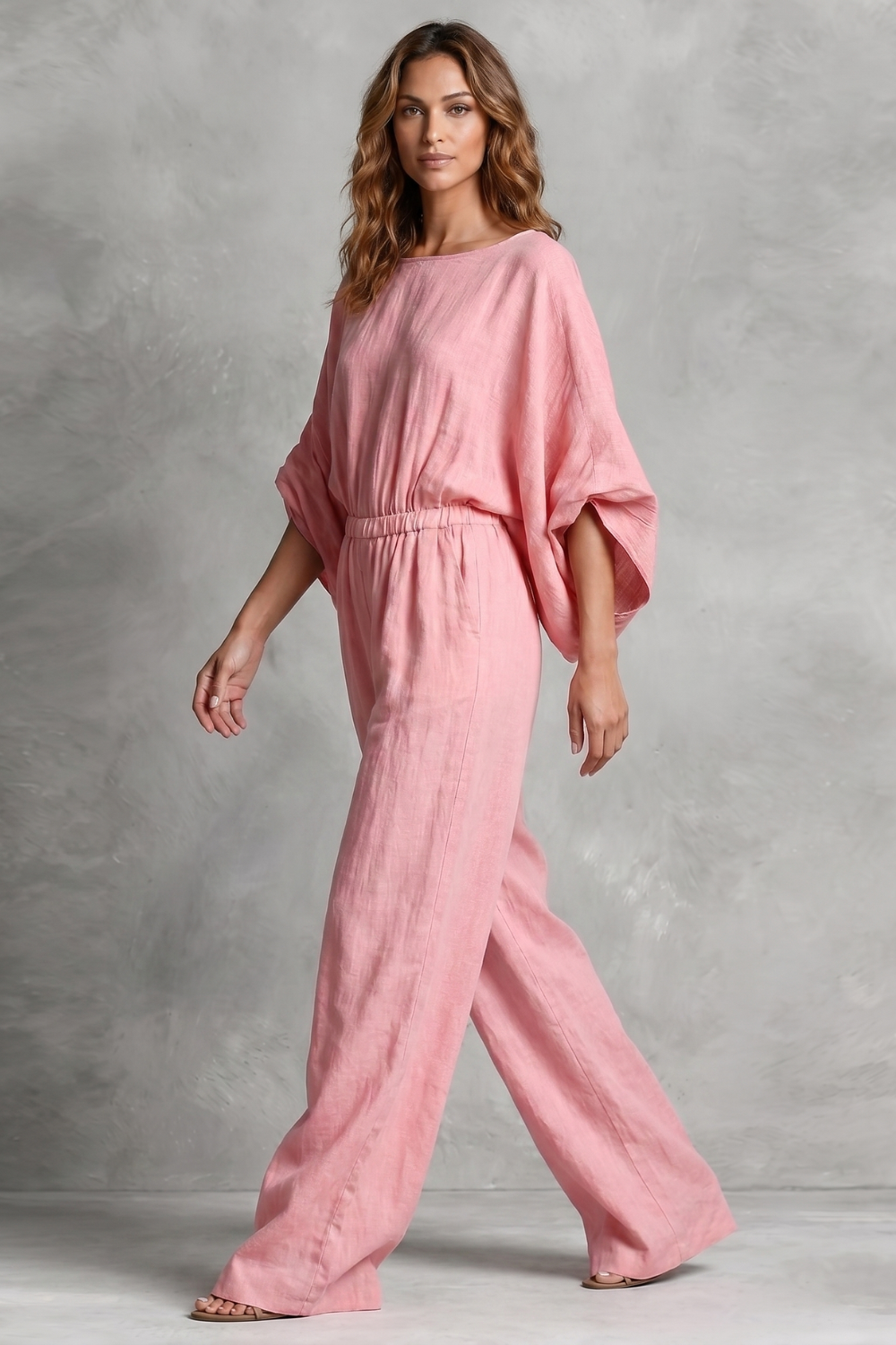 Ivy-Ursula | Women's Wide-Leg Boho Jumpsuit